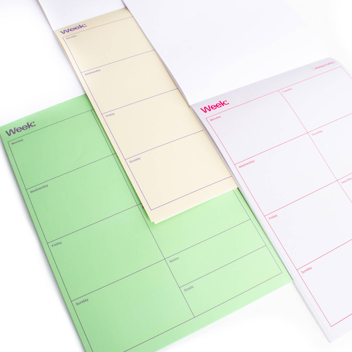 Green Weekly Organizer