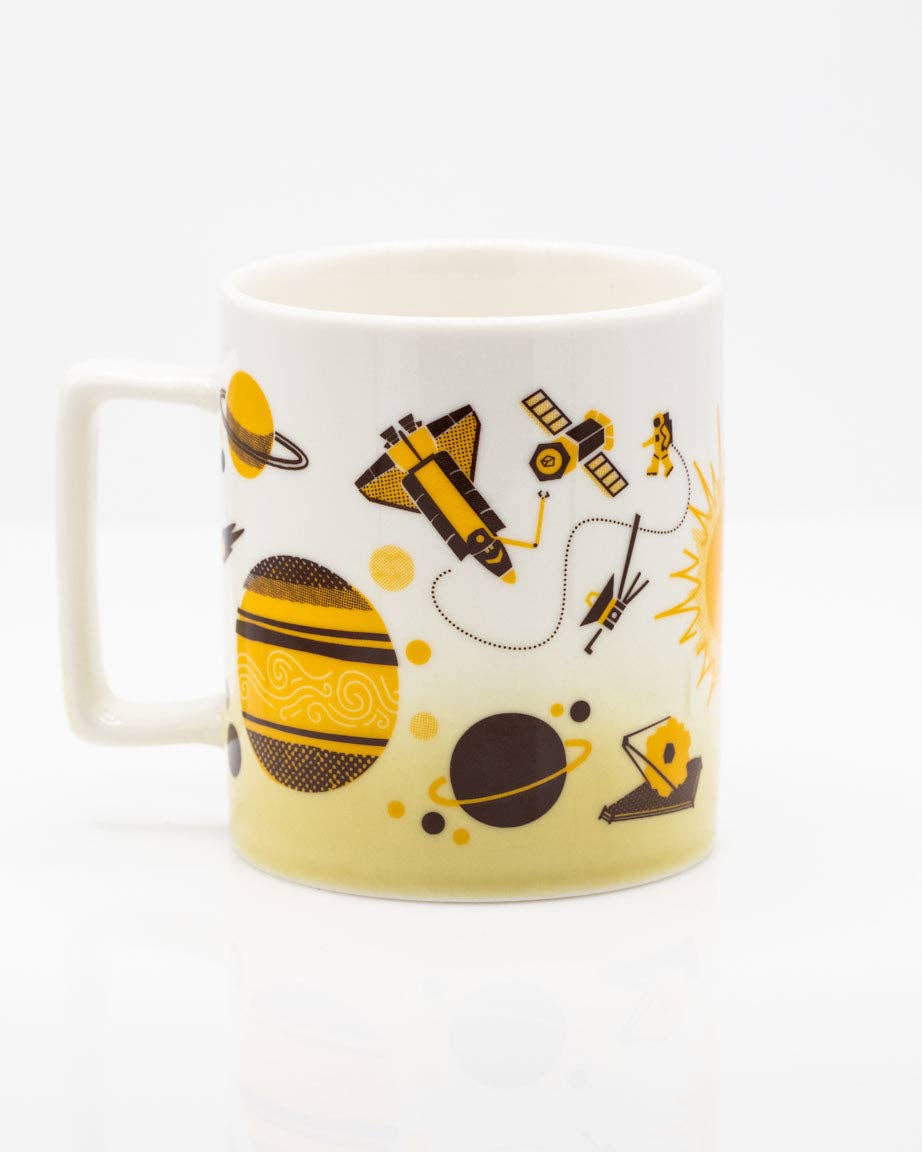 Mug Rétro Espace (350 ml) – produit scientifique Cognitive Surplus EU, vue 2