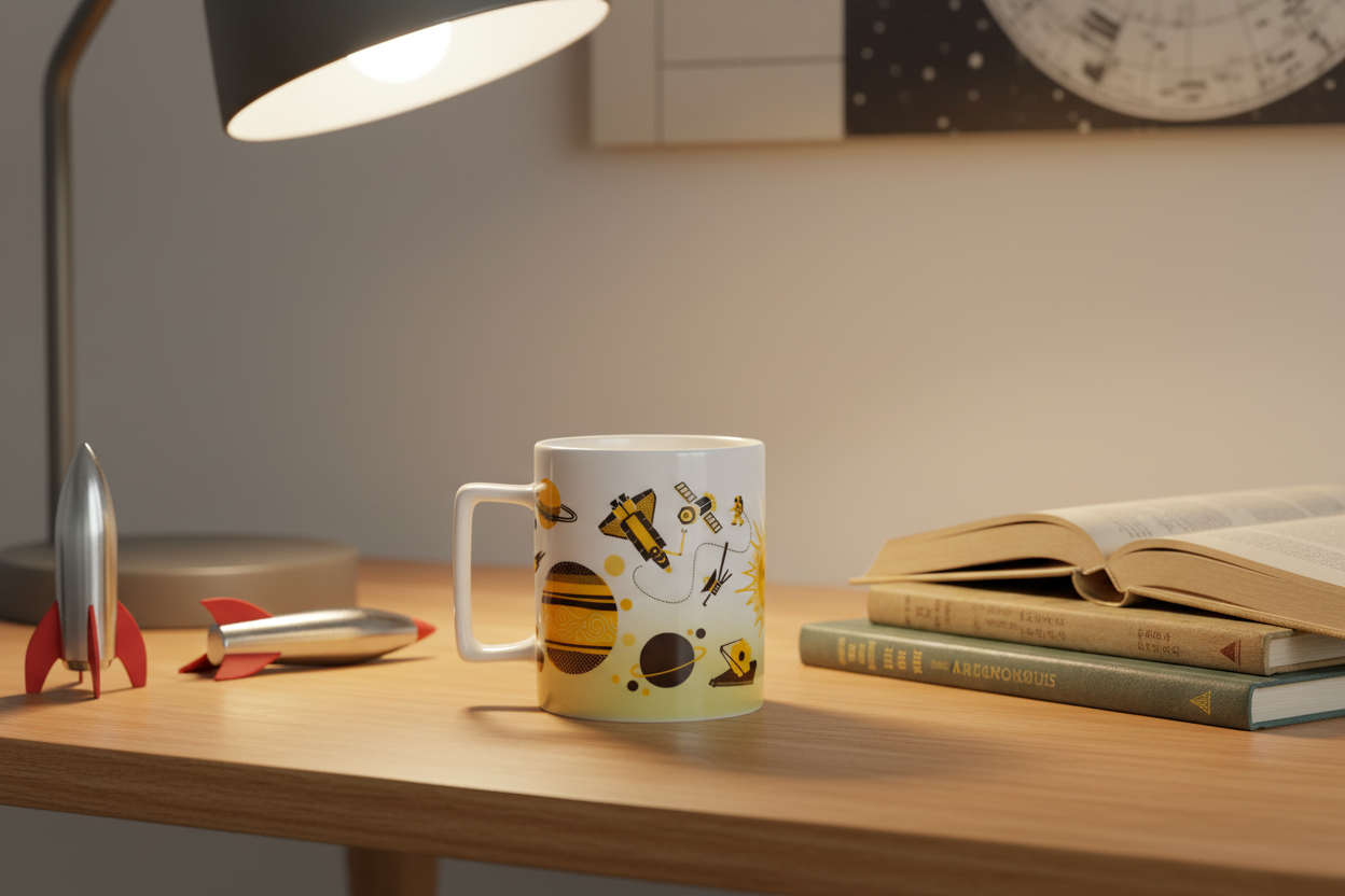 Retro ruimtemok (350 ml)