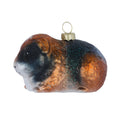 Weihnachtsanhänger Meerschweinchen aus Glas, 5,5 cm