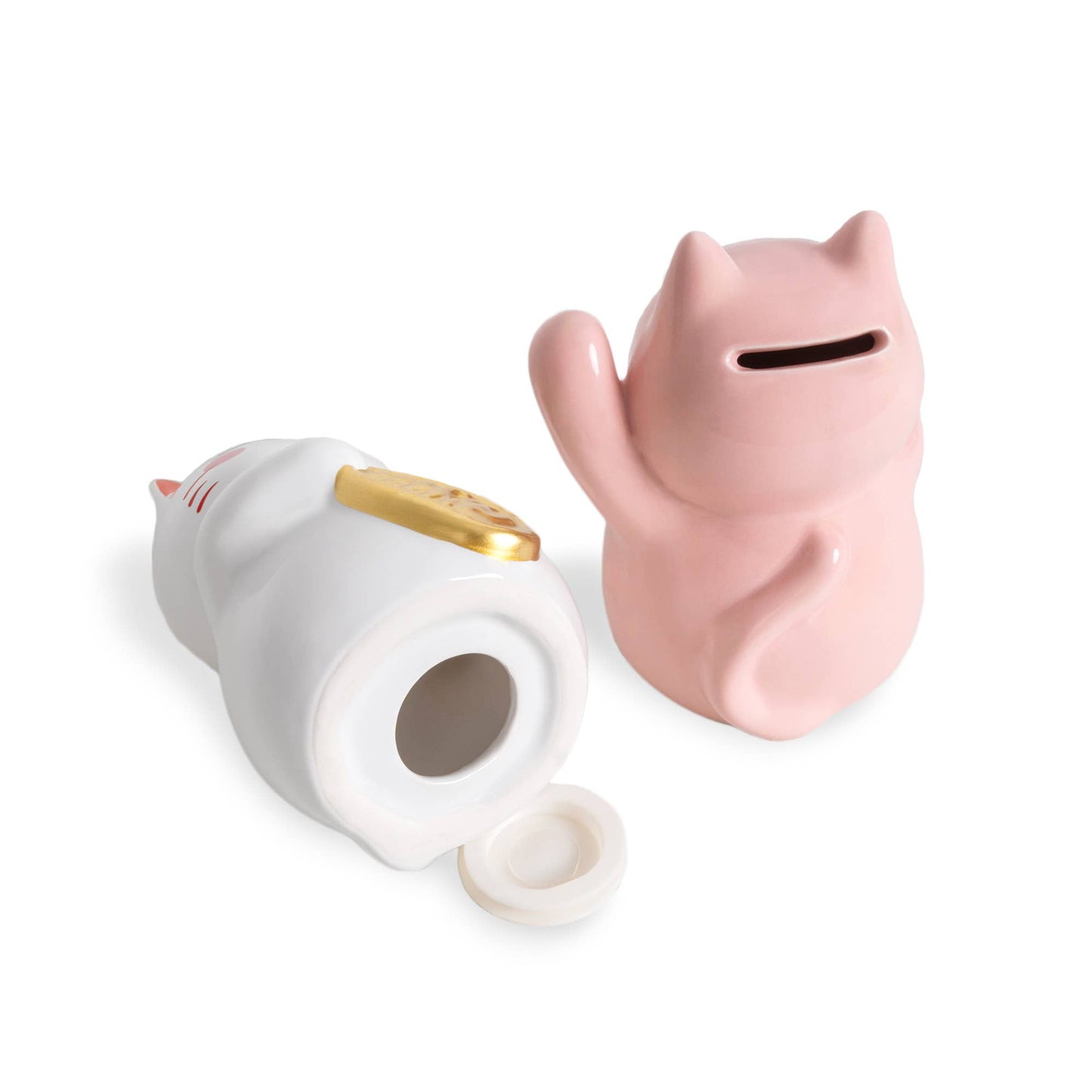 Pink Lucky Cat Piggy Bank