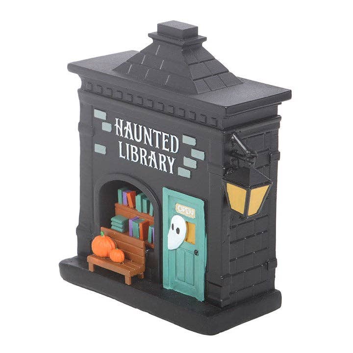 Halloween LED Light Decoration: haunted bookcase