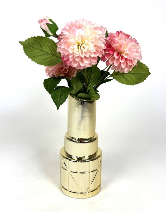 Gouden lippenstiftvaas