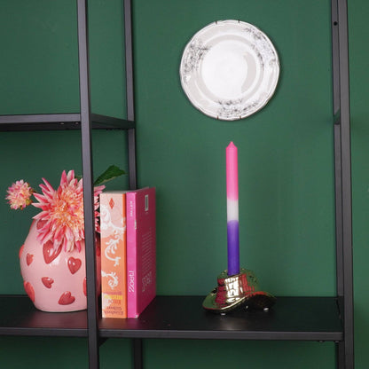 Kandelaar - Cowboyhoed - Keramiek - Goud - 13,5x11x7 cm