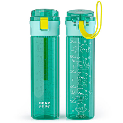 Kids' water bottle, 500ml, lightweight - Logo-mint