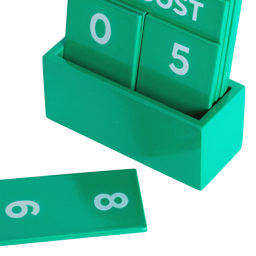 Calendrier Vert Petit Brillant Plein Couleur
