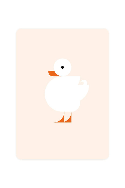 Carte postale avec White Quack