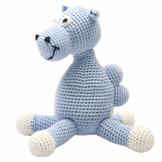 Peluche XL en Crochet - Camel bleu clair