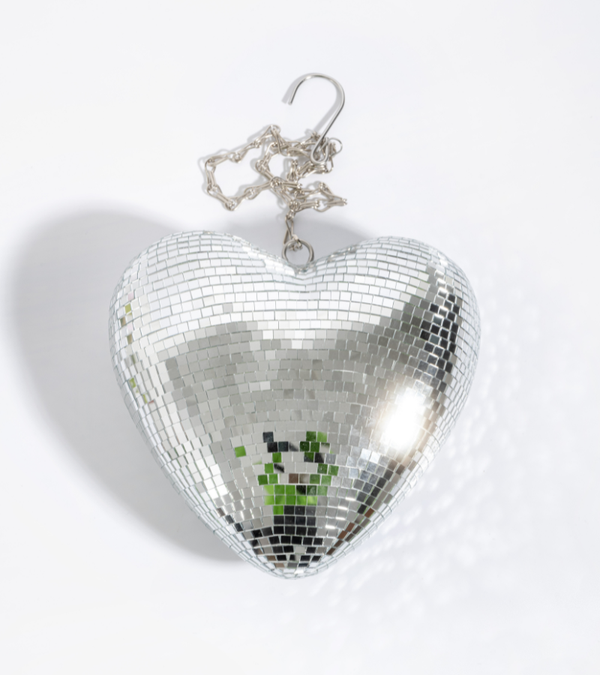 Hanging disco heart