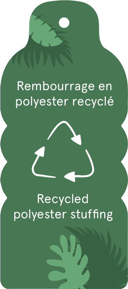 Peluche Ptipotos Maman et Bébé Baleine - Terracotta