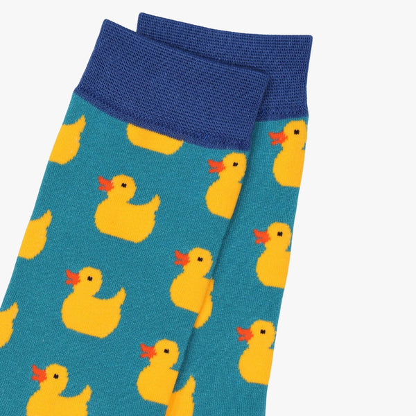Turquoise Rubber Duck Socks