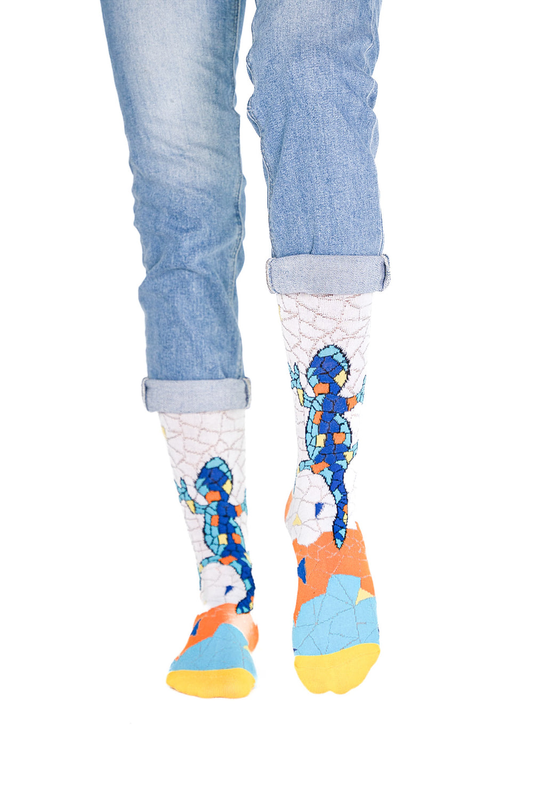 Chaussettes Souvenir Barcelone en Coton Bio