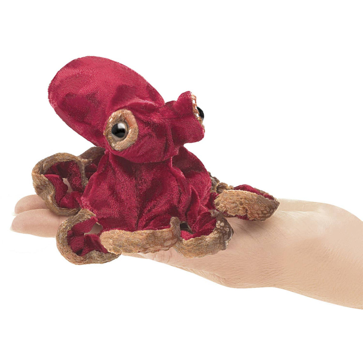Marionnette à Doigt Poulpe Rouge