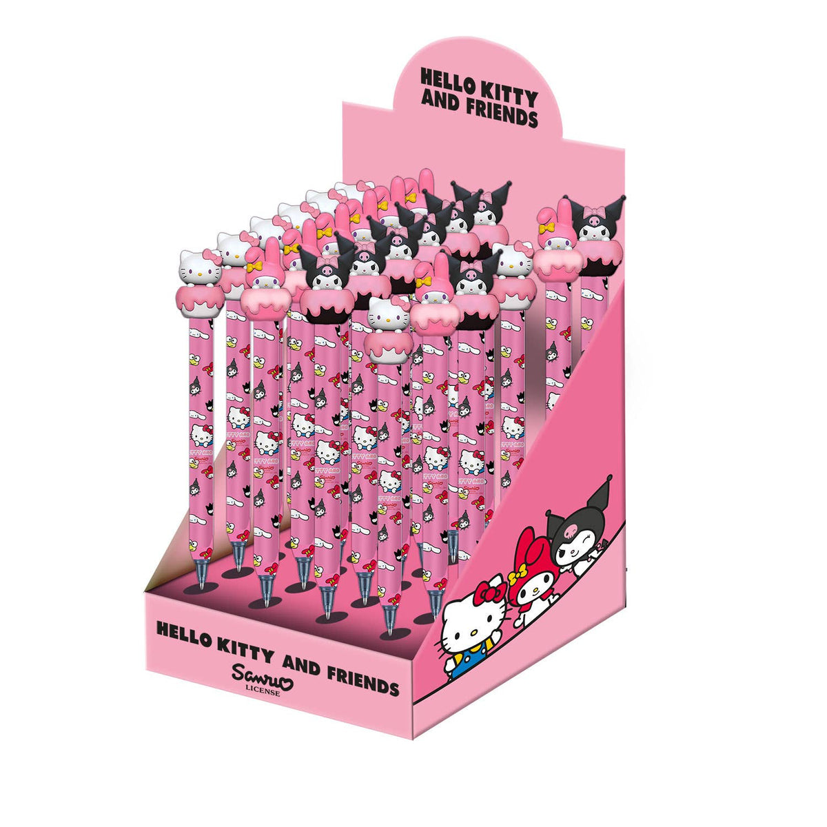 Stylo gel effaçable Hello Kitty « Mix » — visuel de l’assortiment, article vendu à l’unité
