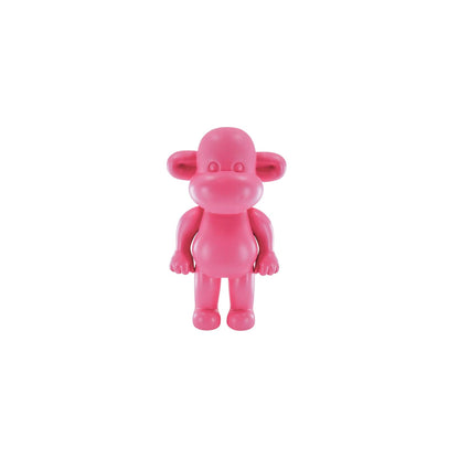 Decoratie - Apenbeeldje 'De Legende' - Hars - Roze - 33x21x50cm