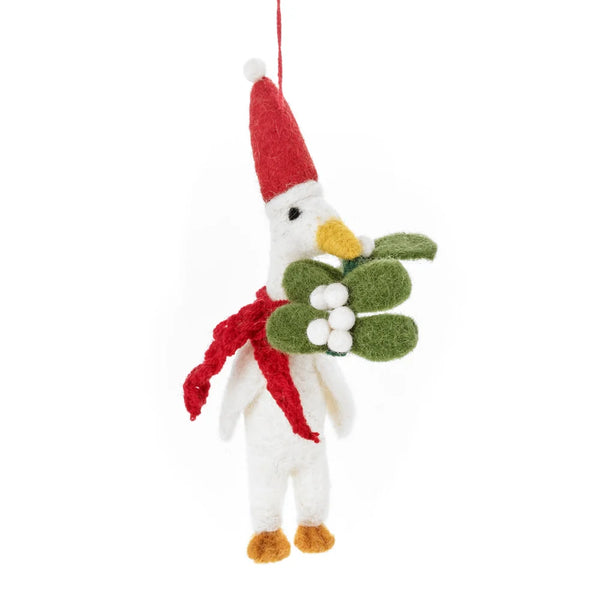 Kerstbal van vilt "Kerstkwakzalver"