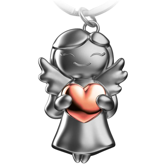 Guardian angel "star" keychain - lucky angel with heart
