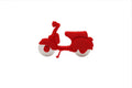 Retro Red Scooter Pizza Cutter