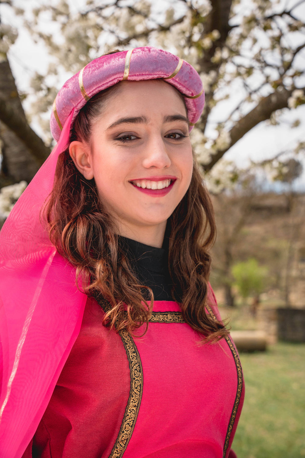 Pink Velvet Princess Headband
