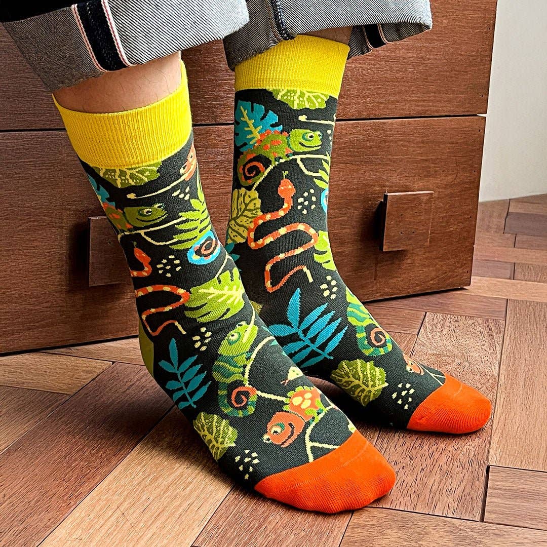 "Seamless" fun cotton socks. CAMALEON: Men 41-46