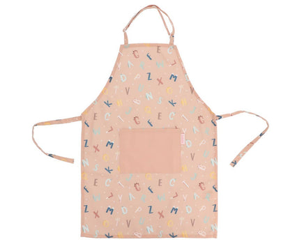 Funny Alphabet Letters Apron and Pot Holder Set