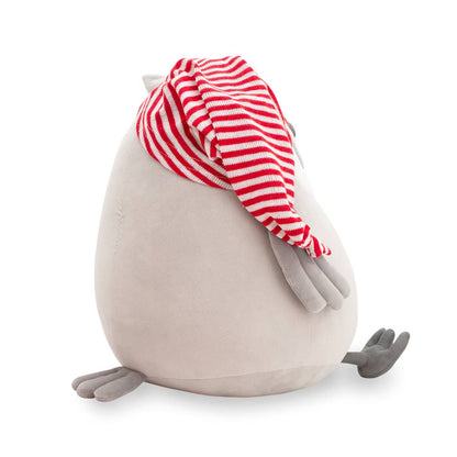 Chouette en peluche avec bonnet de nuit