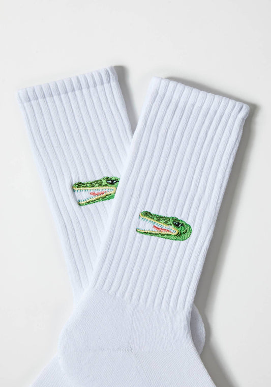 BeCrocodile Embroidered Socks