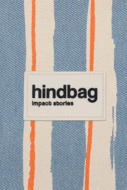 Sac cabas Claude Rayures orange et bleu
