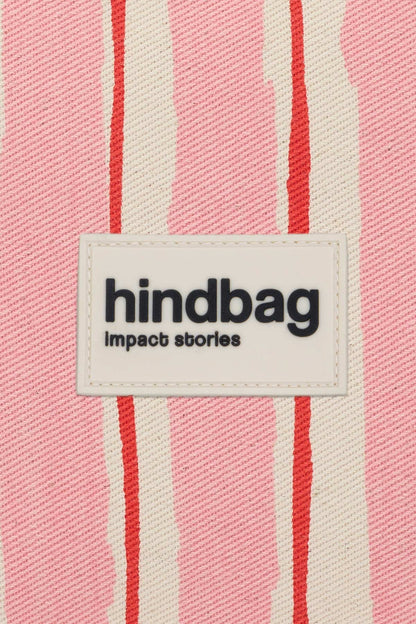 Sac cabas Claude Rayures rouge et rose