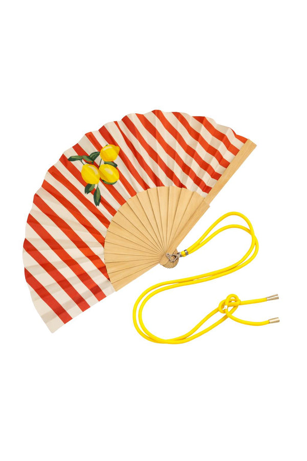 Eventail avec bandoulière - Citrons