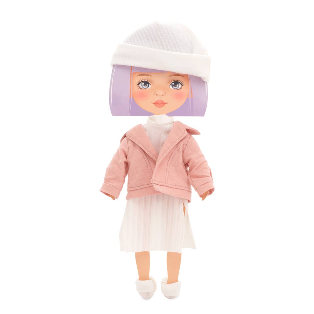 Kledingset: roze jasje 28 cm