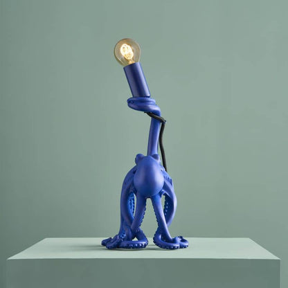Lampe de table Baby Otto l’Octopus Bleu Résine 15,5 x 13,5 cm