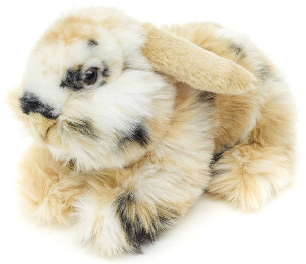 Lapin tête de lion, couché (s/b/w) - 23 cm - douillet/en peluche Uni Toys