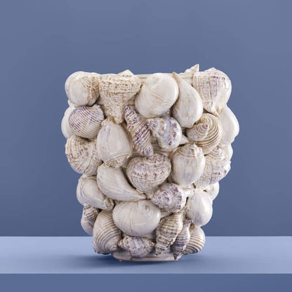 Vase Coquillages, Grès Naturel M