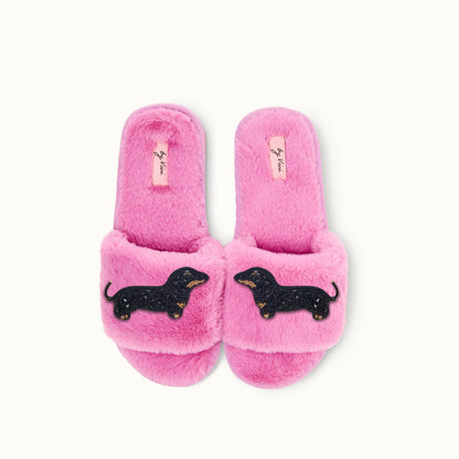Pair of slippers pins - Dachshund