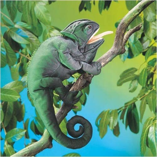 Marionnette à main Caméléon/Caméléon 2215 Folkmanis réaliste