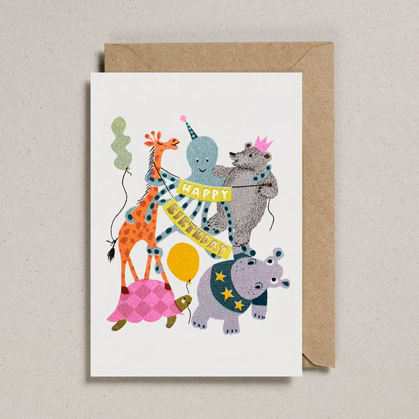 Verjaardagskaart - Dieren