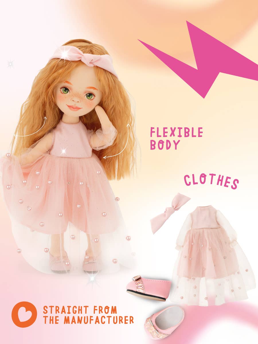 Poupée Sunny en robe rose - 32 cm