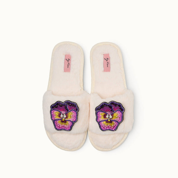 Paire de broches pour Chaussons - Orchidée