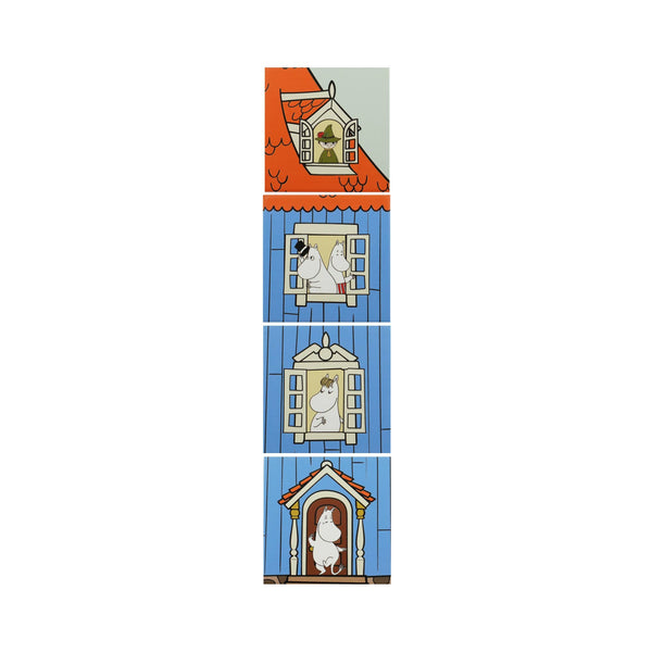 Set van 4 keramische onderzetters in een doos - Moomin (Huis)