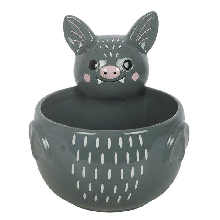Bol de friandises d'Halloween mignon en forme de chauve-souris