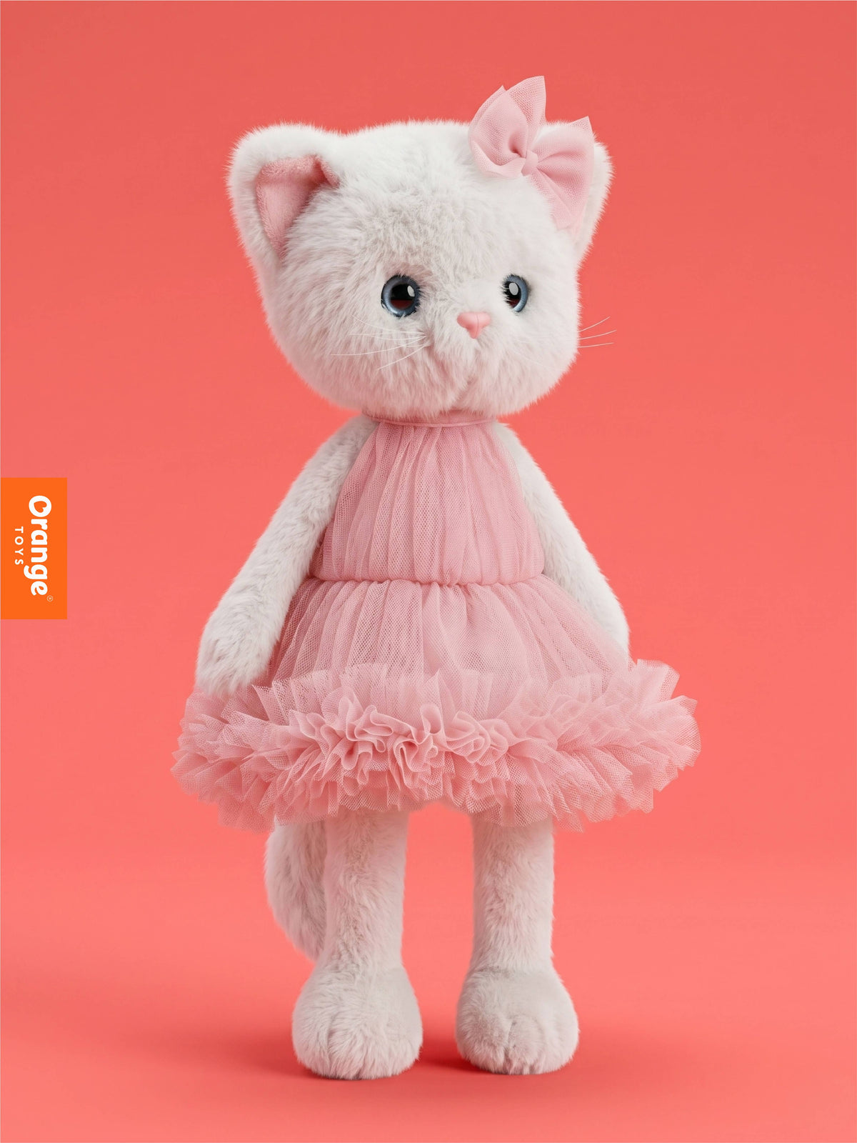 Peluche, Lucky Kitty, Lucky Sophie : Barbe à papa 38 cm 3 ans+