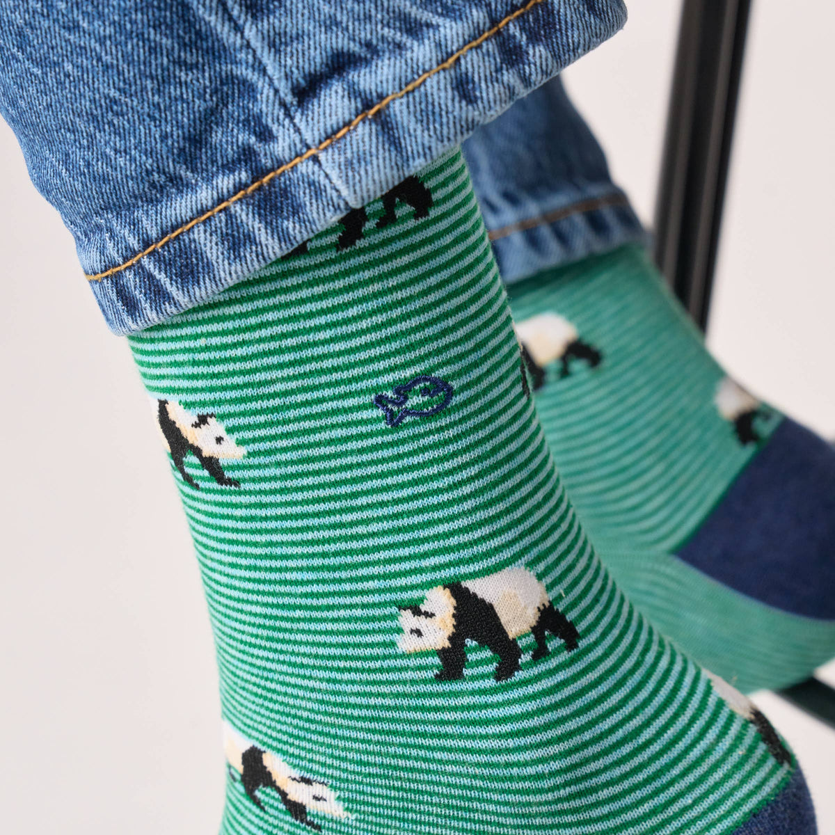 Chaussettes en Coton Peigné Animaux - Panda