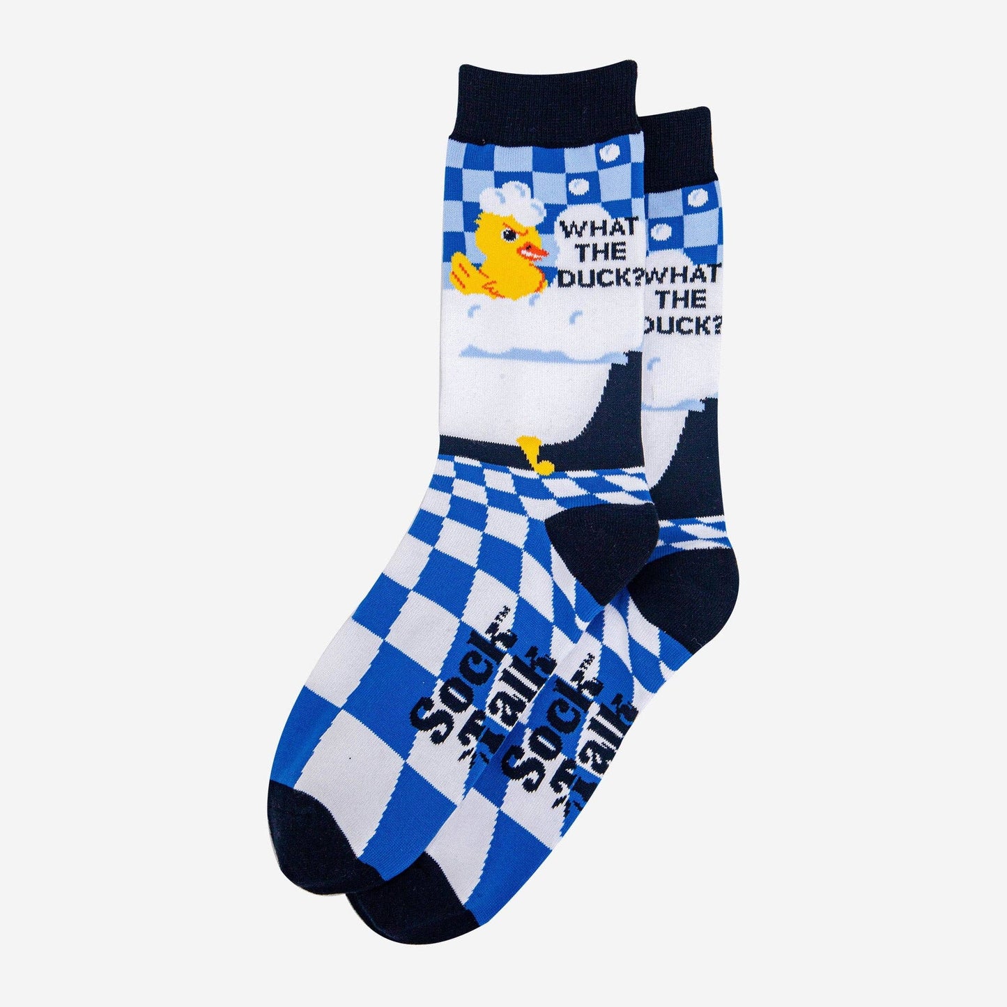 Blue Duck Socks "What the Duck?"