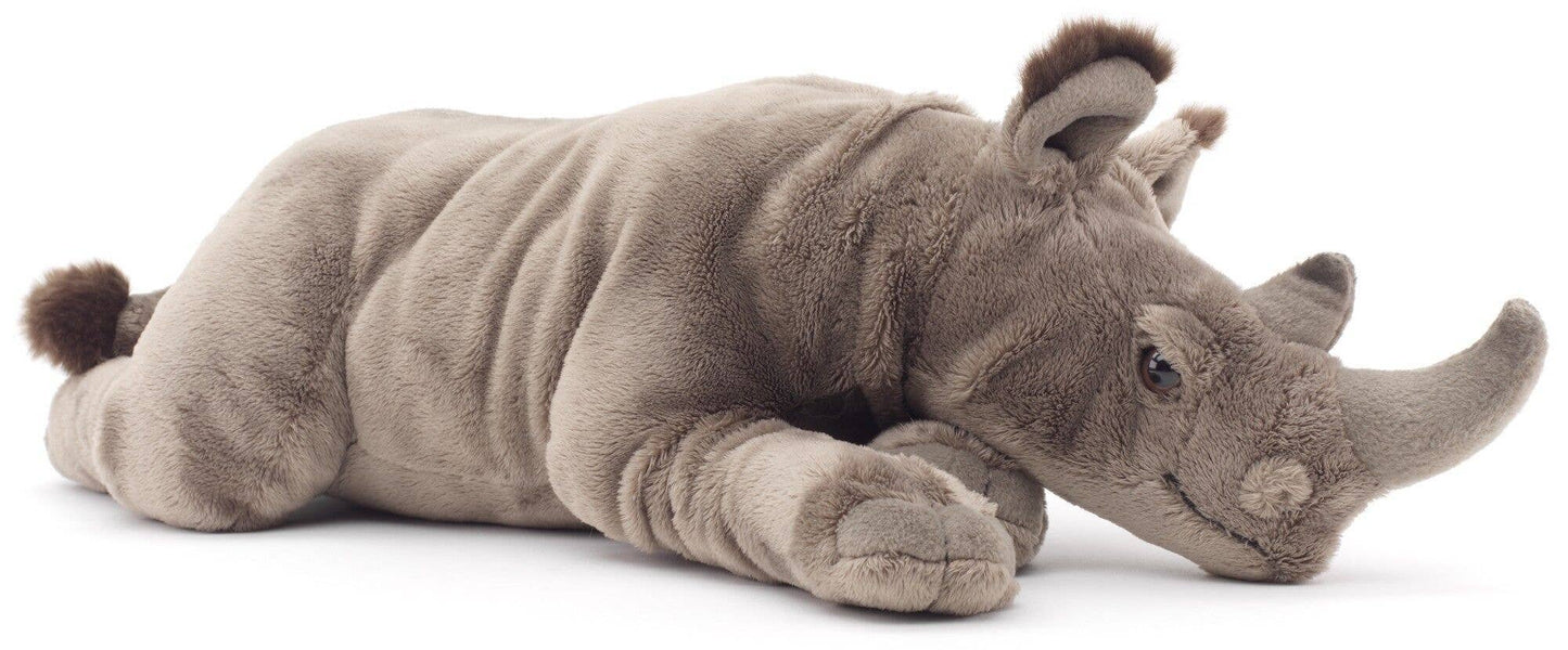 Rhinocéros couché - 54 cm (longueur) - doudin/peluche Uni Toys