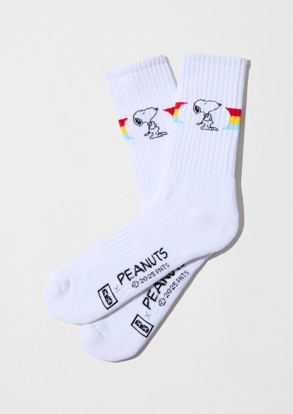 BeSnoopy Rainbow Street - Sokken van 100% biologisch katoen: Wit / Maat 36/40
