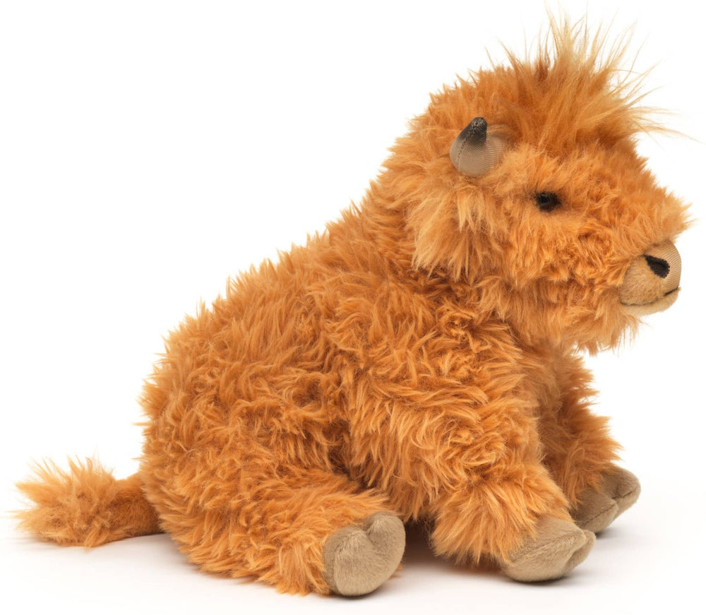 Vache Highland écossaise - 28 cm (longueur) - Peluche