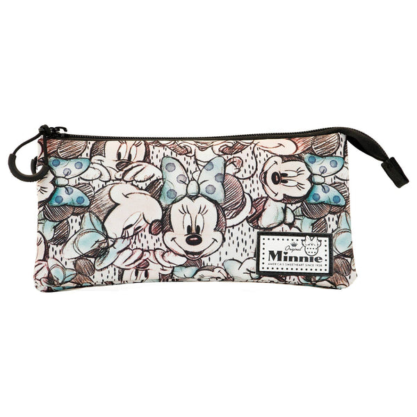 Pennenetui met Minnie Mouse-tekening en drie ventilatoren
