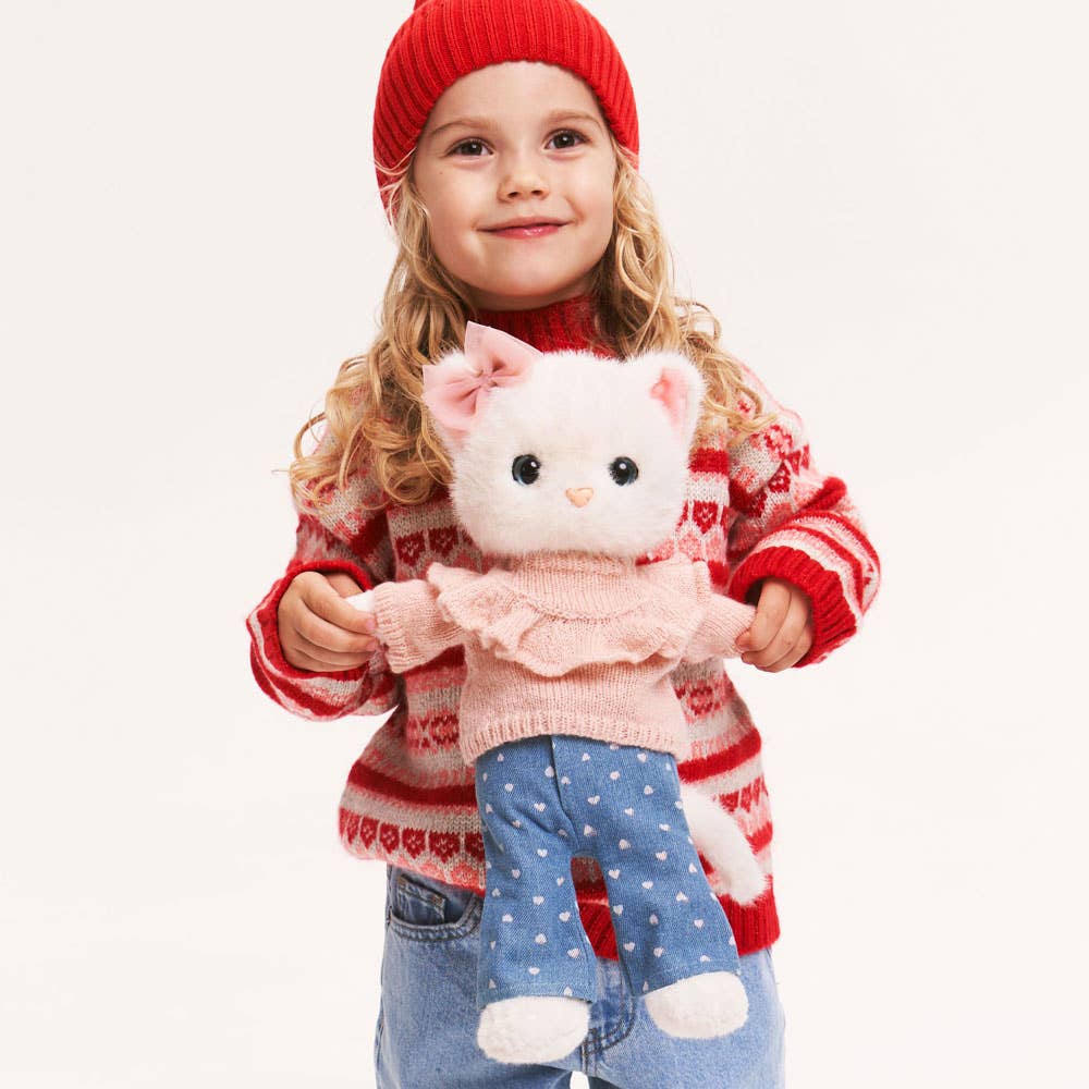 Poupée en peluche Lucky Kitty : Sweet Denim - 38 cm - 3+