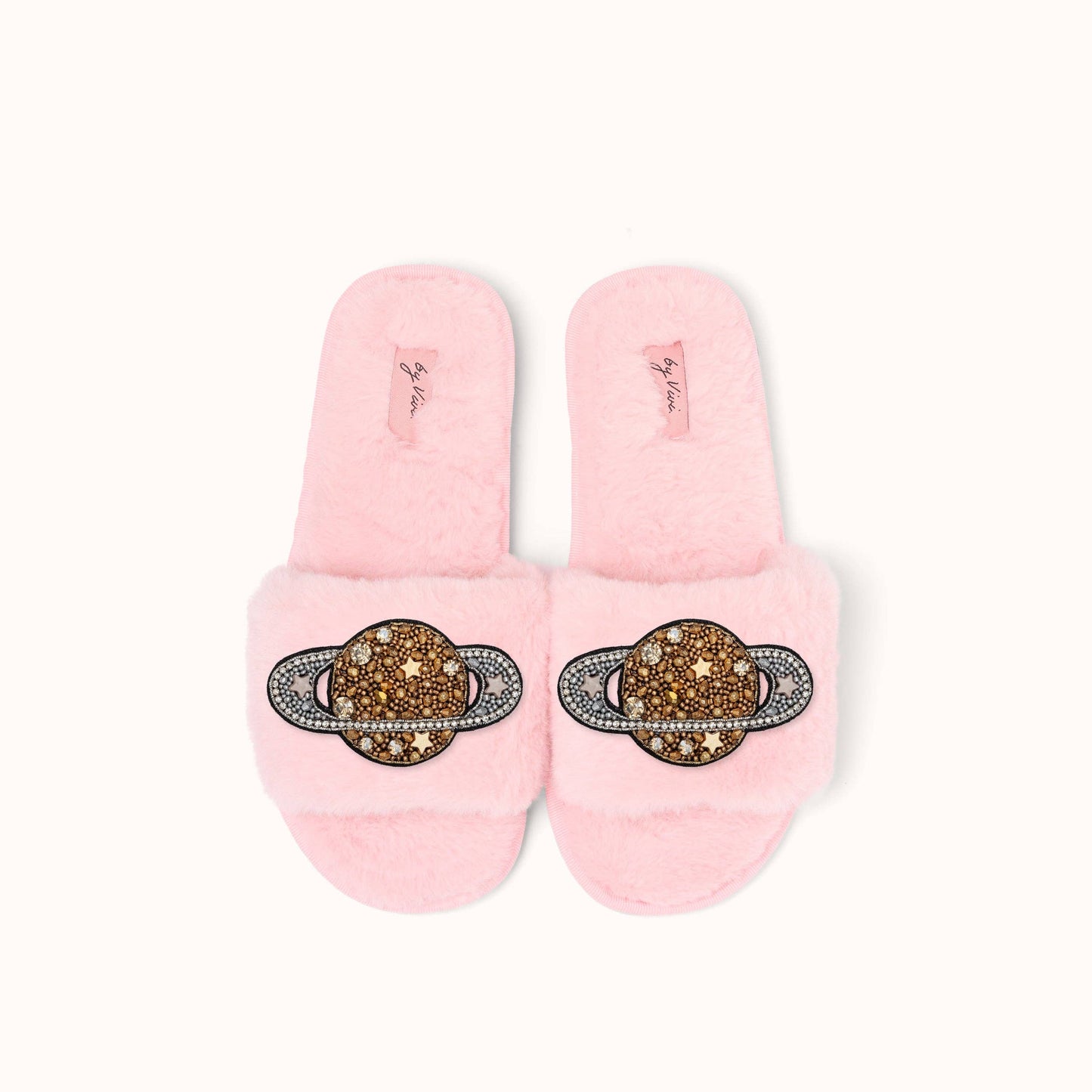 Pair of slippers brooches - Saturn